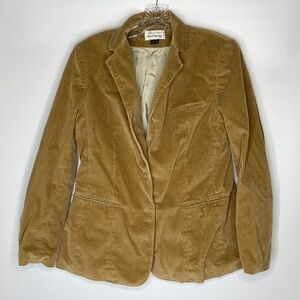 Vintage Donnkenny Tan Corduroy Blazer Jacket Size 12 80s